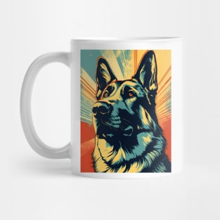 Pop Art German Shepherd Mug